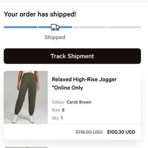 lululemon athletica High-Rise Jogger in Olive Green